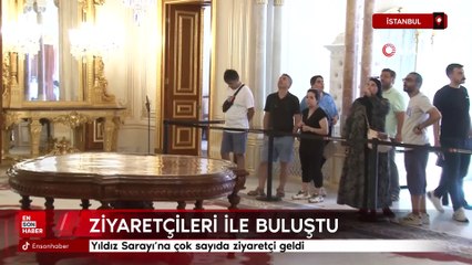 Yıldız Sarayı’na sabahın erken saatlerinden itibaren çok sayıda ziyaretçi geldi