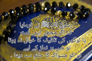 Ahadis e Nabvi #Miswak #