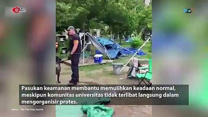 Polisi Bongkar Camp Unjuk Rasa Pro Palestina di Canada