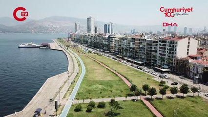 İzmir sıcaktan kavruluyor: cadde ve sokaklar boş kaldı