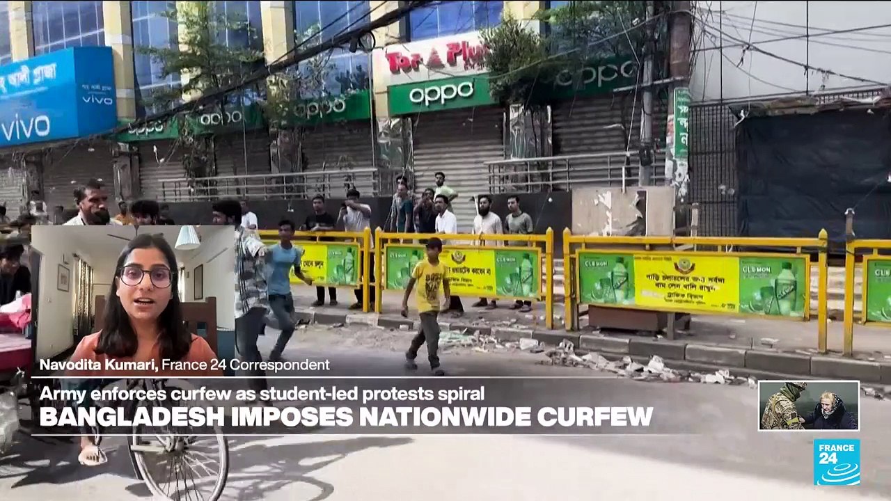 Bangladesh imposes strict curfew with a 'shoot-on-sight-order' following deadly protests
