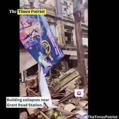 Building collapses near Grant Road Station. #MumbaiRains