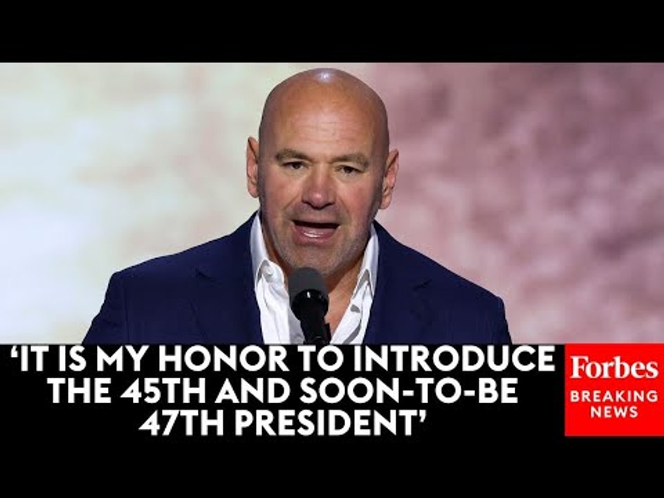 BREAKING NEWS: Dana White Introduces Donald Trump At The RNC