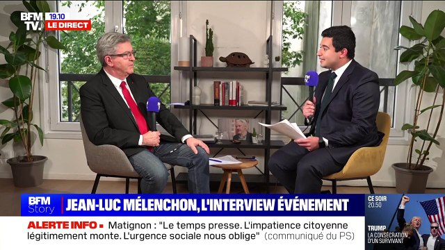 Jean-Luc Mélenchon a accordé un entretien à nos confrères de BFM TV.
