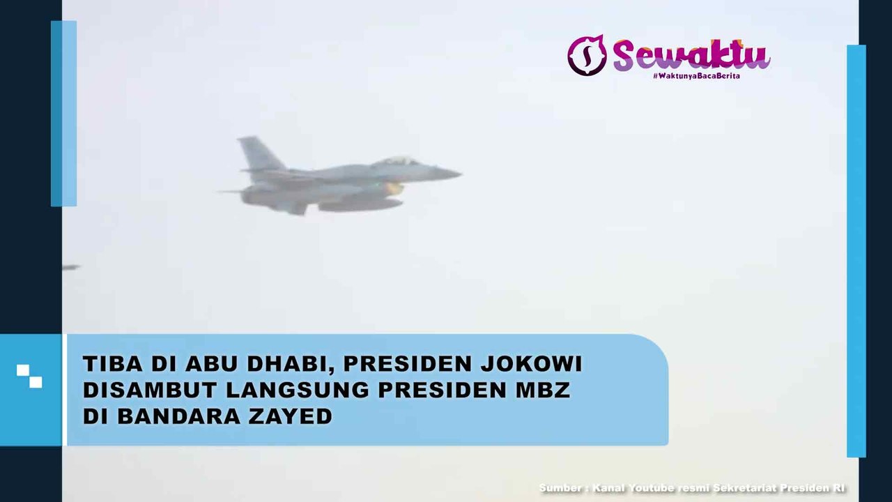 Tiba di Abu Dhabi, Presiden Jokowi Disambut Langsung oleh Presiden MBZ di Bandara Zayed