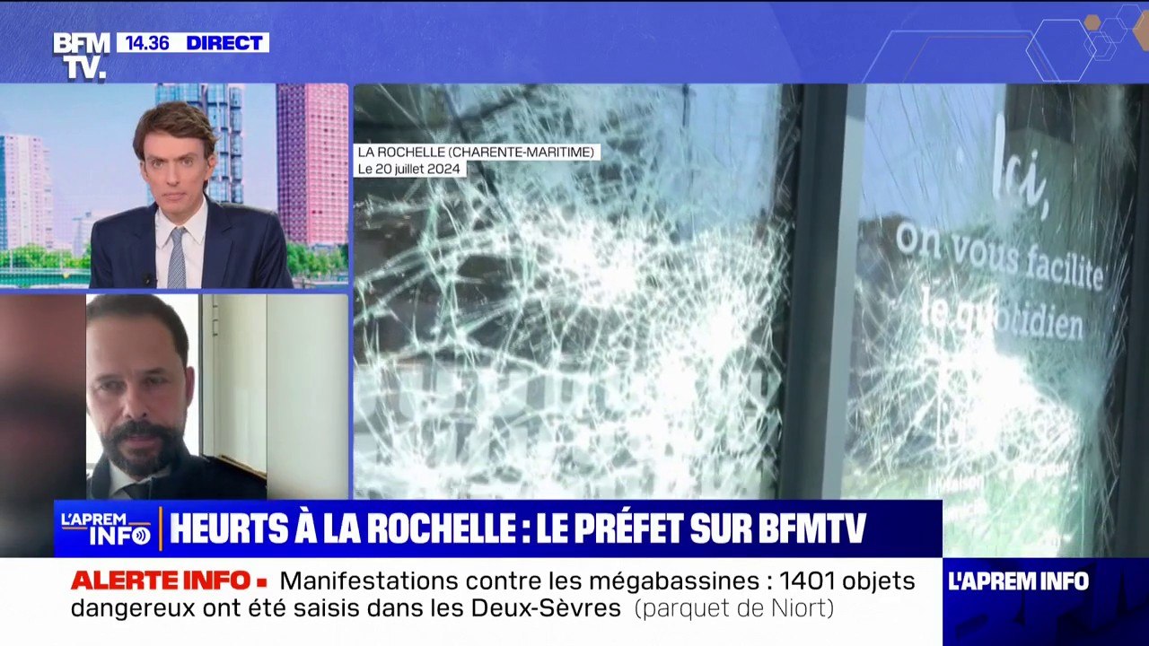 Manifestations contre les mégabassines: le préfet de Charente-Maritime réagit aux heurts qui ont eu lieu à La Rochelle
