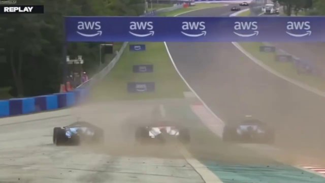 F2 2024 Hungary Sprint Race Crawford Correa Bearman Crazy Moment
