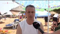 Kocaeli'nde plajların çoğunun yasaklanmasına rağmen serinlemek isteyenler denize girdi