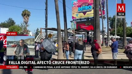 El cruce fronterizo de Tijuana experimenta un colapso debido a la falla global de Microsoft
