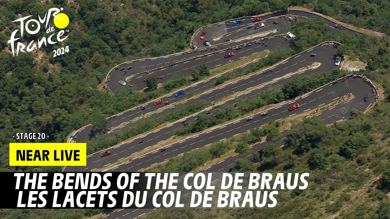 The winding bends of the col de Braus - Stage 20 - Tour de France 2024
