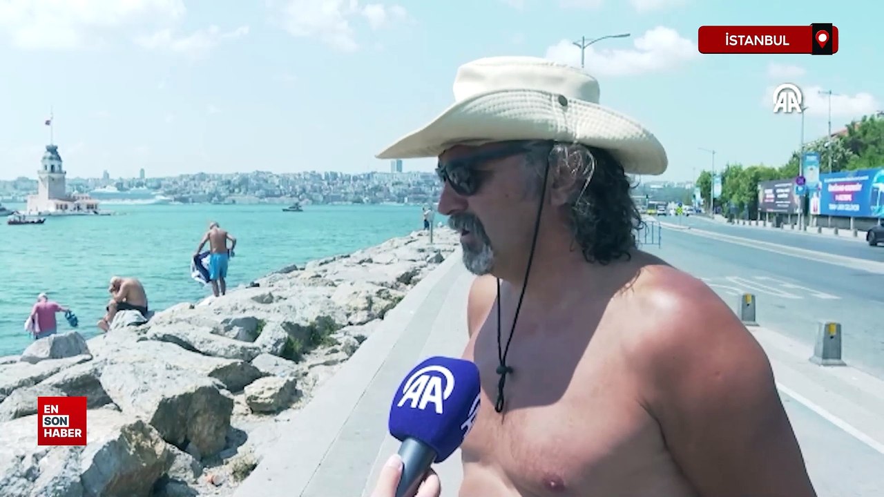 Nemli ve sıcak havadan bunalan İstanbullar sahillere koştu