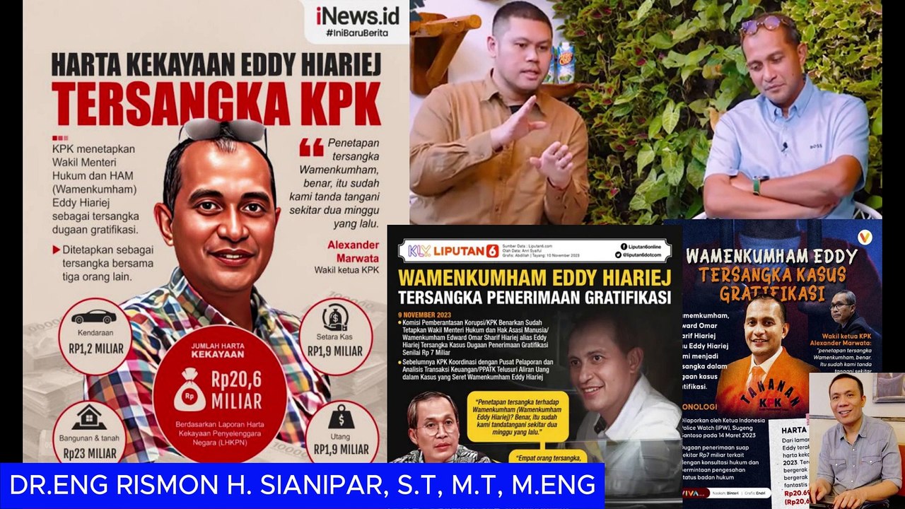 GURU BESAR OTAK UDANG Edward Omar Sharif Hiariej TONTONKAN KEDUNGUANNYA KE JUTAAN PUBLIK