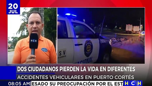 Dos personas muertas en diferentes accidentes de tránsito en Puerto Cortés