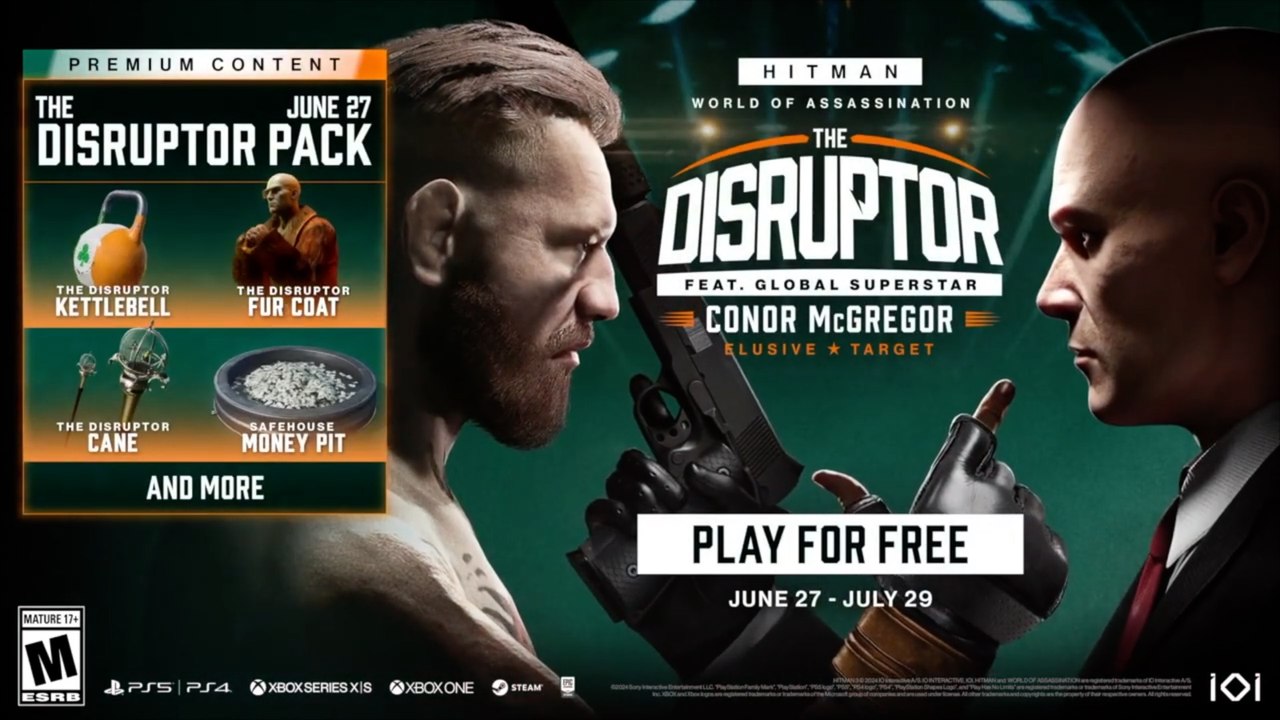 Hitman World of Assassination Official The Disruptor Trailer ft Conor McGregor