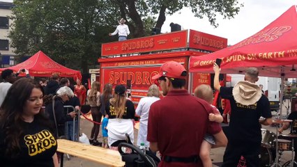 Spud Bros 70th anniversary new tram unveiling