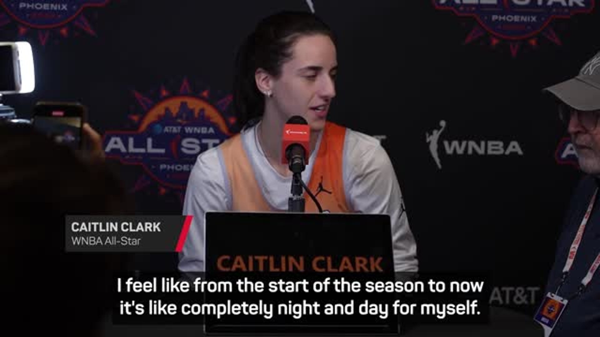⁣Clark enjoying adapting to WNBA life