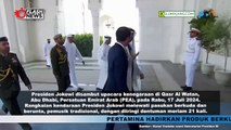 Presiden Jokowi Disambut Upacara Kenegaraan di Qasr AL Watan