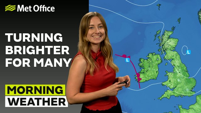 Met Office Morning Weather Forecast 21/07/24 – Turning drier and brighter