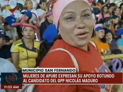 Apure | Féminas del mcpio. San Fernando reiteran su apoyo absoluto al candidato Nicolás Maduro