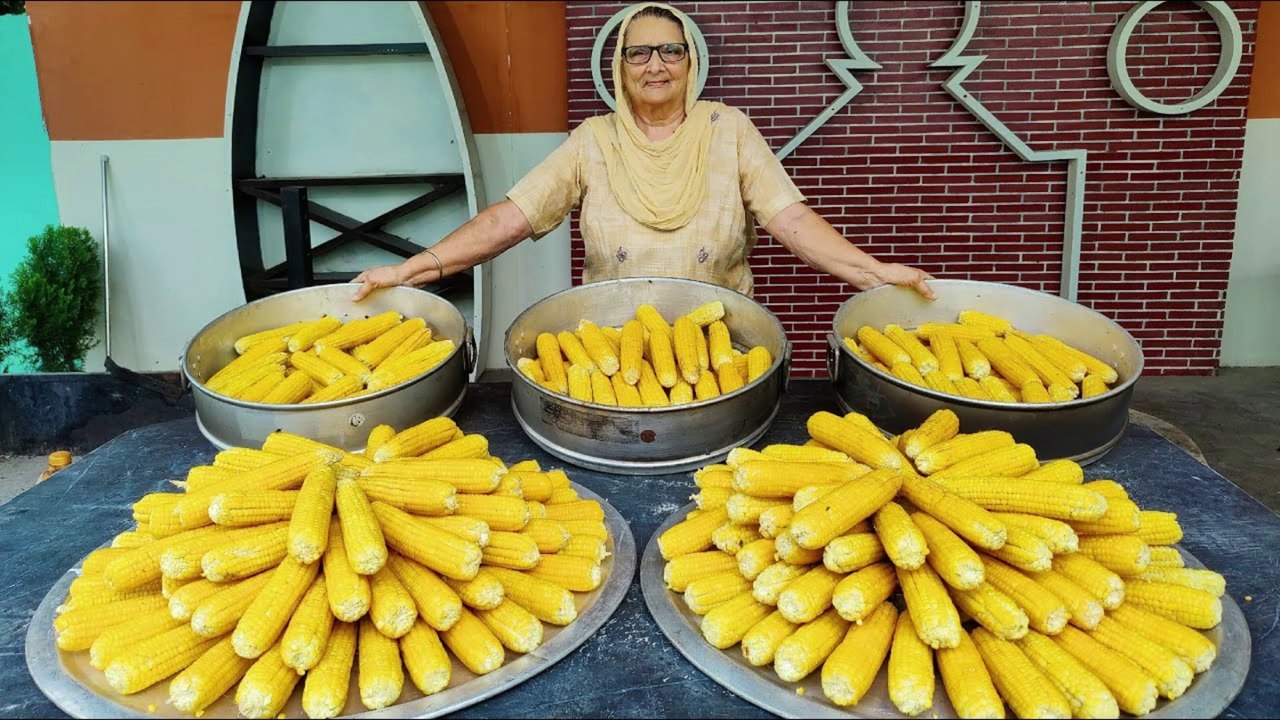 MASALA BHUTTA (CHALLI) | Sweet And Tangy Corn Making | Indian Street Food | street Food