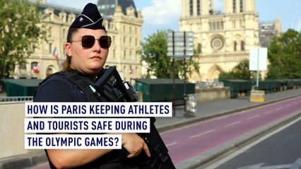 How is Paris keeping athletes and tourists safe during the Olympic Games?