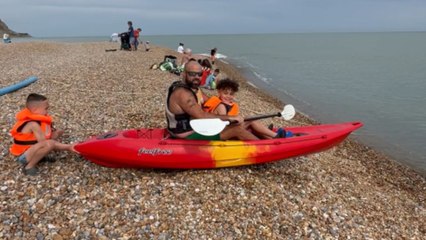 Unexpected turn: Father and son's kayak fun leads to a splashy end