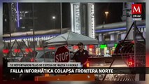 Caída de CrowdStrike colapsa frontera norte; se registraron filas de hasta 10 horas