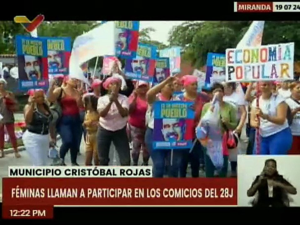 Féminas del estado Miranda se movilizaron en apoyo al candidato Nicolás Maduro