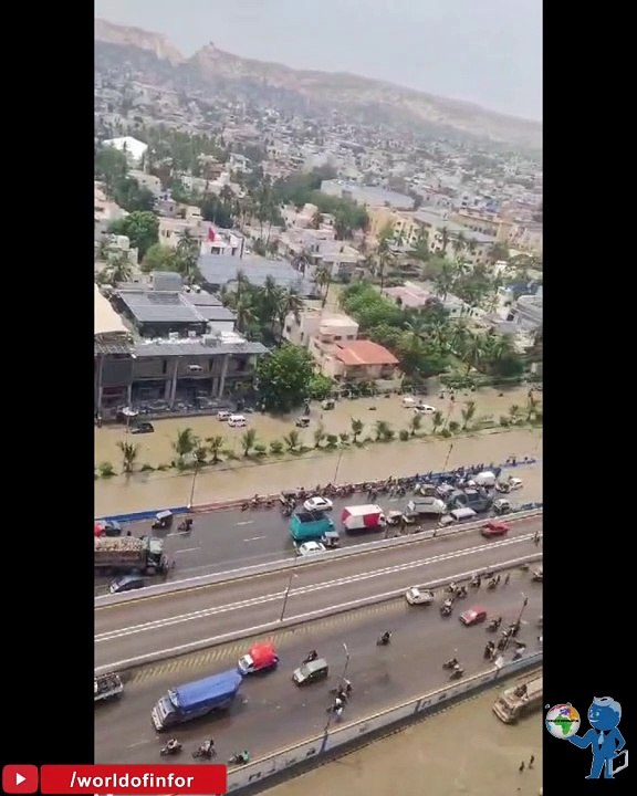 Today heavy Rain in the Karachi (20-07-2024)