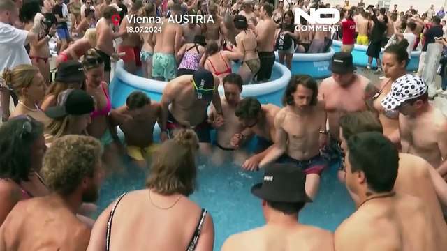Ultra Ice Challenge in Österreich: Eisbaden gegen Hitze von mehr als 30°!