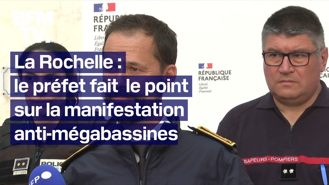 Manifestation anti-mégabassines à La Rochelle: plusieurs dizaines d'armes saisies