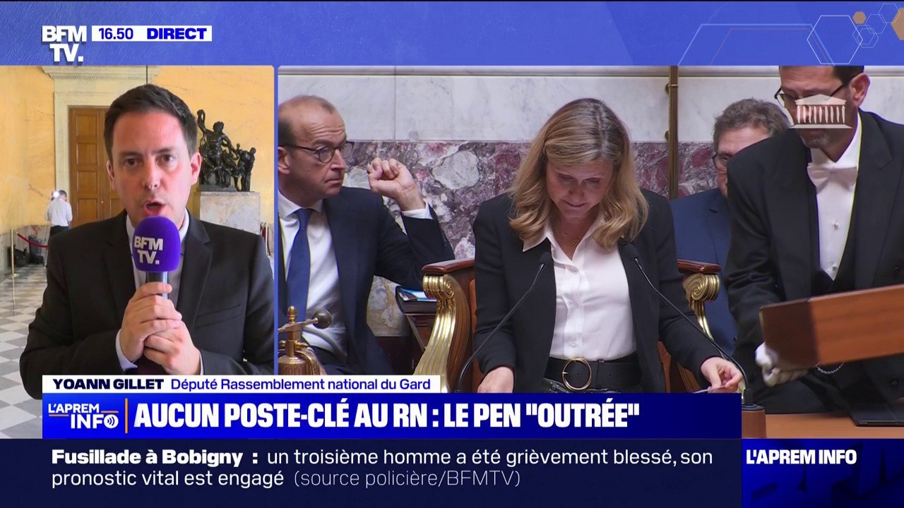 Assemblée nationale: "La présidence de la Commission des Finances aurait dû revenir au Rassemblement national", déclare Yoann Gillet (RNl