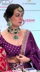 Dia mirza press conference at bombay times fashion