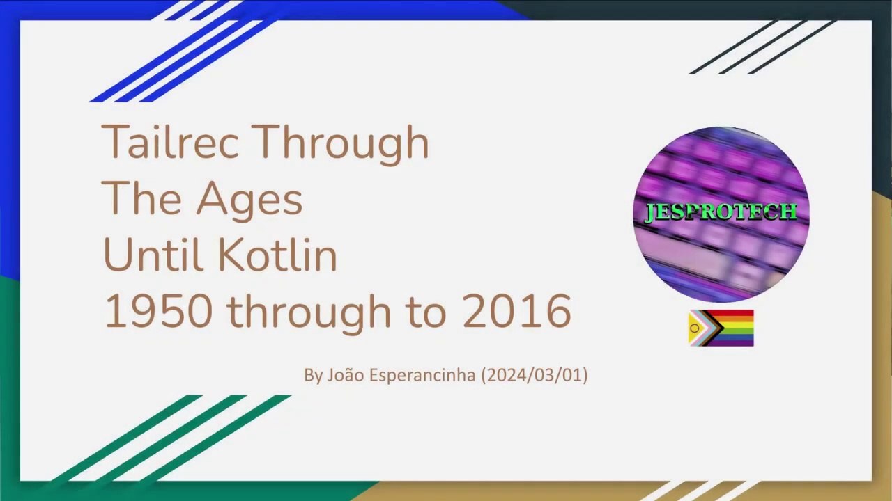 Tailrec Through The Ages Until Kotlin 1/2