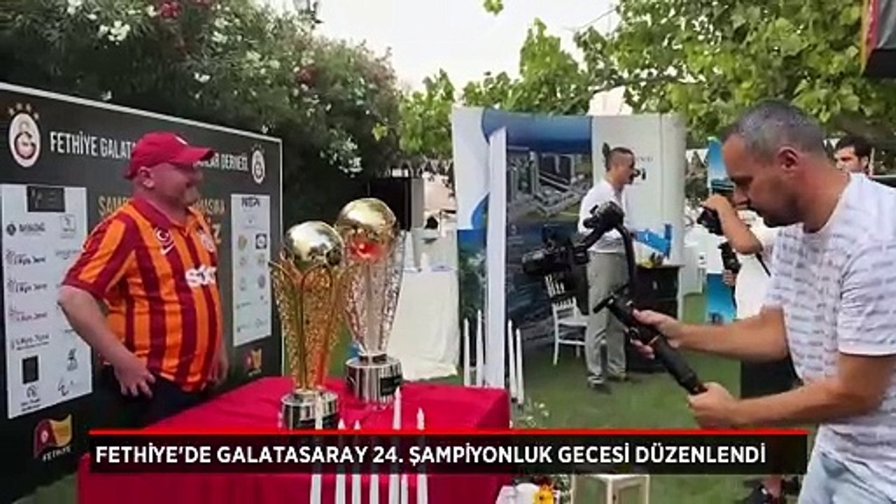 Fethiye'de Galatasaray'ın 24'üncü Şampiyonluk Gecesi düzenlendi