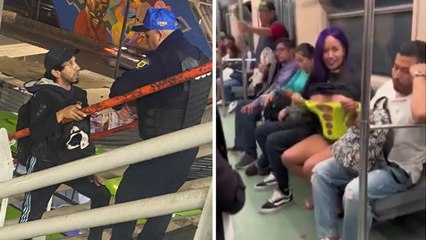CDMX: Hombre es expulsado del Metro con su perro por la policía y en redes recuerdan caso de Luna Bella