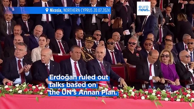 Erdoğan dismisses UN plan for federated Cyprus, reaffirms commitment to two-state peace deal