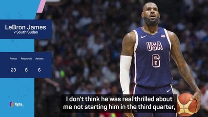 I don't think LeBron was thrilled to be benched in the third quarter - Kerr