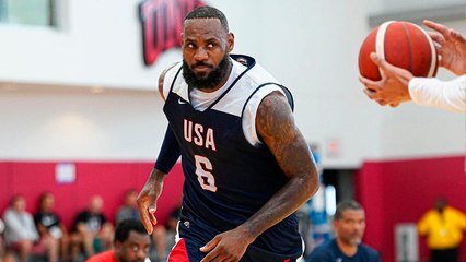 LeBron James se pinta de gloria tras anotar el tiro ganador para Estados Unidos; así reacciona 'El rey'