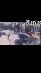 In Canada, a motorhome - a van with living quarters - was unable to stop