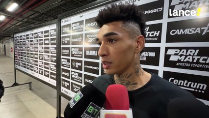 Igor Jesus avalia estreia como titular do Botafogo