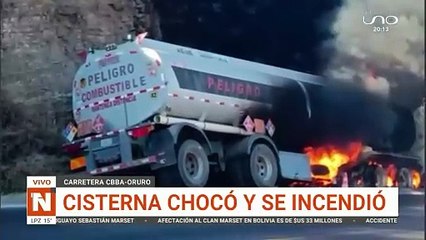 cisterna choco y se incendio