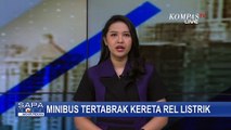 Detik-Detik KRL Arah Jakarta-Stasiun Nambo Tabrak dan Seret Minibus