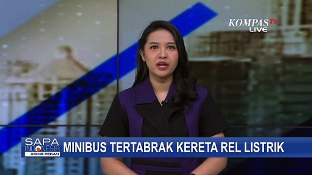 Detik-Detik KRL Arah Jakarta-Stasiun Nambo Tabrak dan Seret Minibus