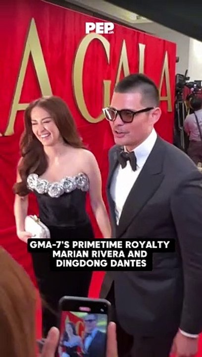 Dingdong Dantes and Marian Rivera at the #GMAGala2024 | PEP