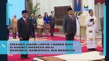 Presiden Jokowi Lantik 3 Wamen Baru di Kabinet Indonesia Maju Wamenkeu, Wameninves dan Wamentan