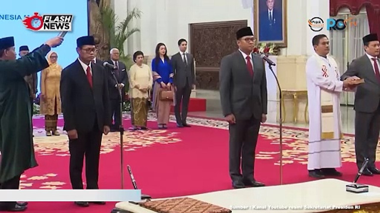 Presiden Jokowi Resmi Lantik 3 Wamen Baru, Salahsatunya Sudaryono