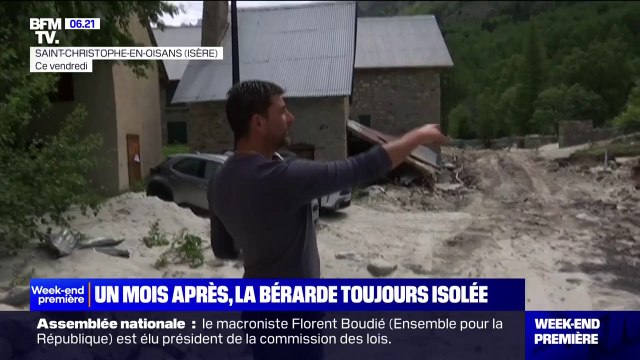 Un mois après les crues, le hameau de La Bérarde est toujours isolé