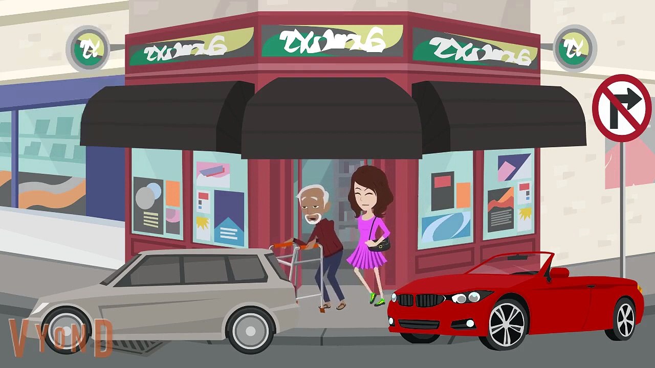 Girl disrespects an Elderly man (Made by Cornelius McDonald - JCAW Girls)