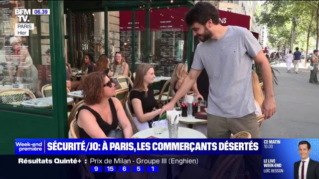 JO: à cause des restrictions de circulation, certains commerçants font grise mine